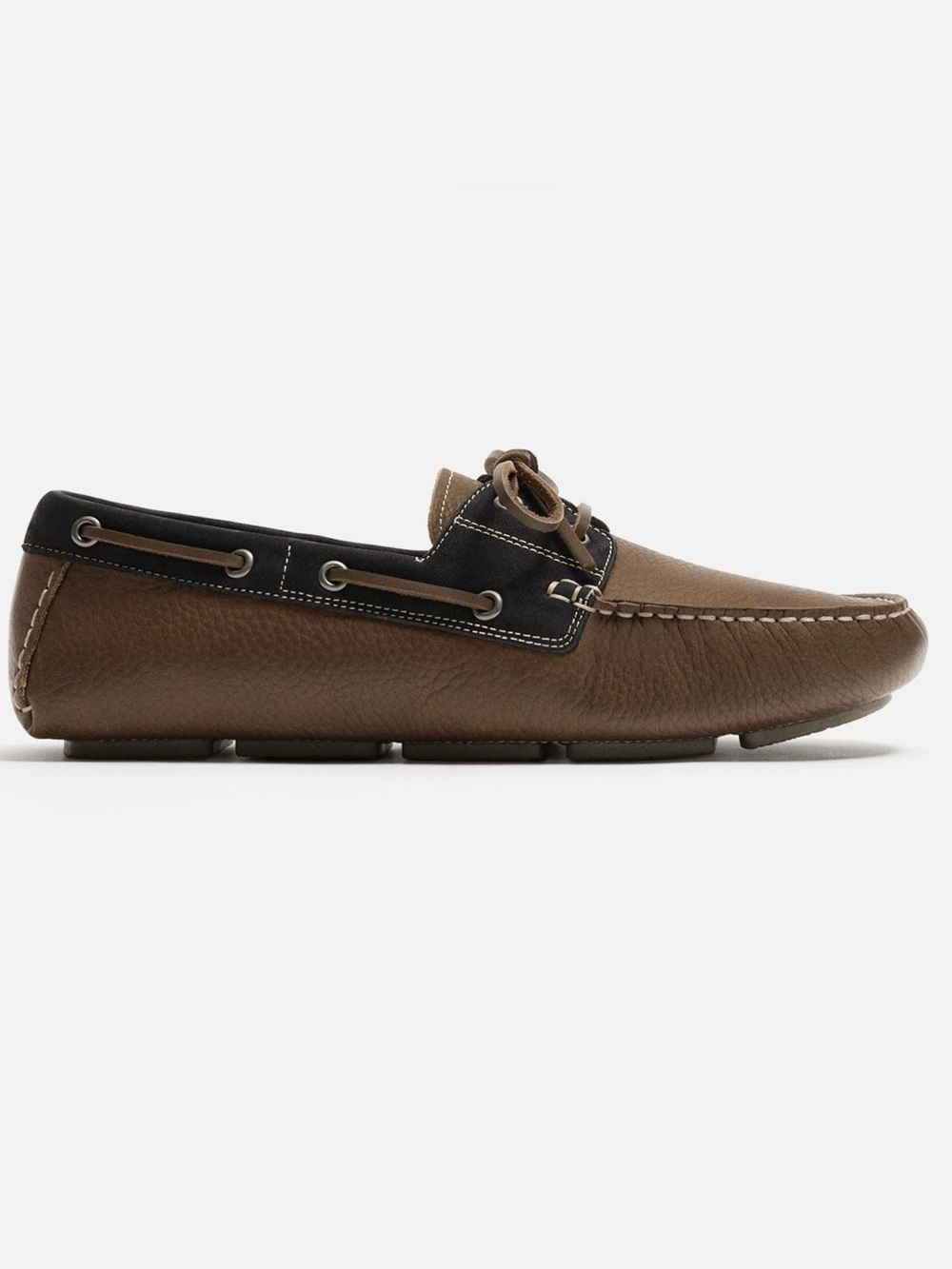 Zara Men's Brown and Black Loafers